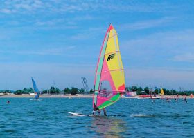 Camping planche à voilà Gironde